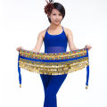 Belly Dance Costume Belt Velvet Belly Dancing Hip Scarf Indian Dancer Hipscarf  Beads & Coins Training Performance Outfits Coins. 