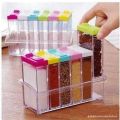 Storage Seasoning Boxes 1set 6 Psc Spice Jar Kitchen Condiment Box Acrylic Spices Storage. 