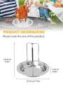 Leeseph Chicken Roaster Rack Stainless Steel Beer Can Chicken Holder Vertical Roaster Rack Chicken Roasting Rack Roasting Pan. 