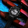 COOBOS Sports Mens Digital Watches Life Waterproof LED Wristwatch PU Band Fashion Luminous Calendar Week Display Army Male Clock. 