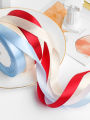 Wusmart 22Meters/Roll 1.5cm Single Face Satin Ribbon DIY Handmade Crafts Fabric Christmas Wedding Decoration Silk Ribbons.