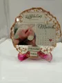 resin small sidetable frame anniversary best gift/birthday gift / resin art /personalized frame. 