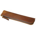 Portable Genuine Cowhide Pencil Case Retro Leather Pen Bag Storage Pouch for Pens Stationery Holder School Office Supplies. 