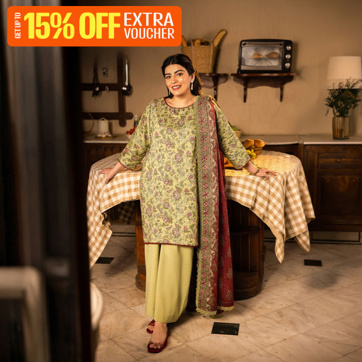 Asim Jofa Unstitched Prints '25 - AJUBJ-31 PRINTED LAWN 3 PC