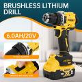 DEWALT DCD805 20V MAX XR Brushless Hammer Drill Driver, High Torque Compact Cordless Rechargeable Bare Tool.