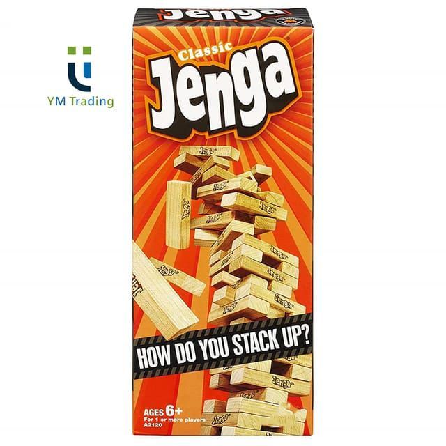 CLASSIC JENGA Wooden 54 Blocks