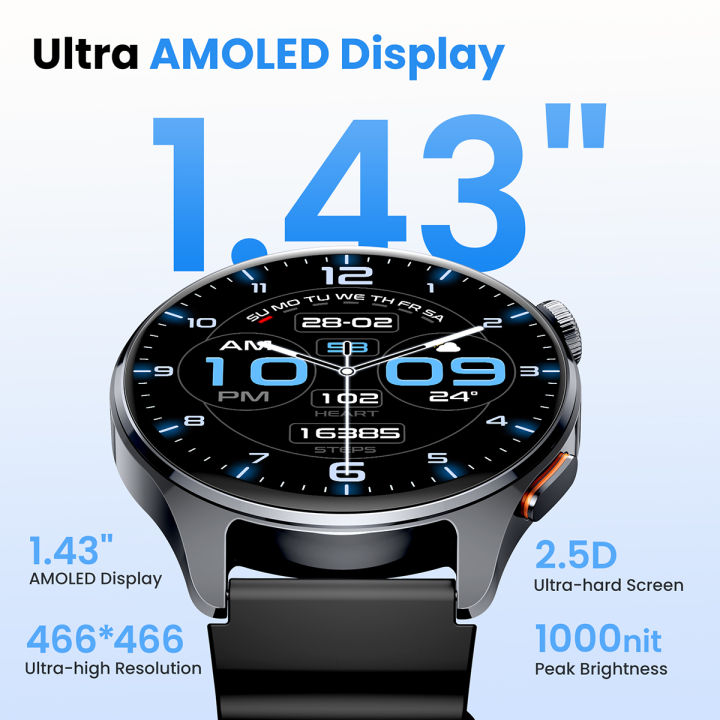 HAYLOU%20Watch%204S(HF012)%20%20Smartwatch%201.43%E2%80%9D%20HD%20AMOLED%205%20Satellite%20%20Positioning%20120+%20Workout%20Modes%20Sport%20Fitness%20Smart%20Watch%20-%20Image%203