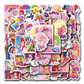 55Pcs Jem And The Holograms Stickers Jem DIY Stickers Scrapbooking Phone Luggage Skateboard Waterproof Decals. 
