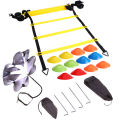 6M 12 Rung Speed Agility Ladder Training Set Field Cones Resistance Parachute Footwork Sport Soccer Football Training Equiment. 