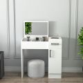 Customized. Beauty Dressing Table with Foldable Mirror, 1 Drawer.. 