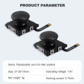 1-6PCS Hall Sensing Joystick for JoyCon Replacement No Drifting Electromagnetic Stick for Swicth / Switch OLED/Lite. 