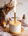 sparkling candles. 