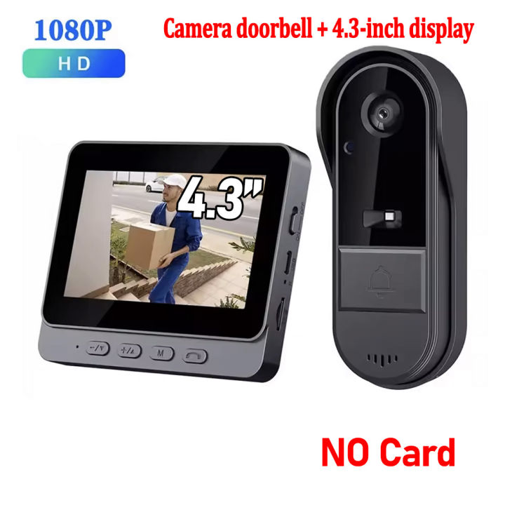Wireless%20Wifi%20Doorbell%20Camera%201080P%20Video%20Intercom%20Doorbell%20Waterproof%204.3in%20IPS%20Screen%20Home%20Security%20Door%20Bell%20IR%20Night%20Vision%20-%20Image%207
