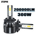 ZTZPIE Car Light 200000lm 300w LED  Headlight Bulbs H1 H7 H11 9005HB3 9006HB4 Spotlight 20 Core High-power Fog Light 12v. 