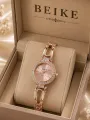 Women Watches Top Brand Luxury 2026 Fashion Diamond Ladies Wristwatches Stainless Steel Silver Mesh Strap Female Quartz Watch. 