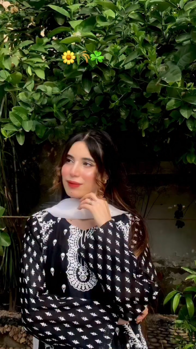 Khola Premium Miraal Stitched Black & White 2 Piece Suit - Summer Premium Lawn Fabric - Elegant Embroidered Ready to Wear Woman Clothes - Latest Summer Collection 2026 - Stylish Stitched Dresses for Woman - Luxury 2 Piece Suit for Woman