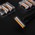 Three-layer Razor Blade Old Manual Shaver MEN'S Hair Trimmer 2 Knife Holder 18 Knife Head 3-layer Replacement Knife Head. 
