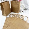10/20/50pcs Party Favor Bags Recyclable Kraft Paper Shopping Bags for Birthday Gift Candy Treat Goodie Goody & Grocery Packaging. 