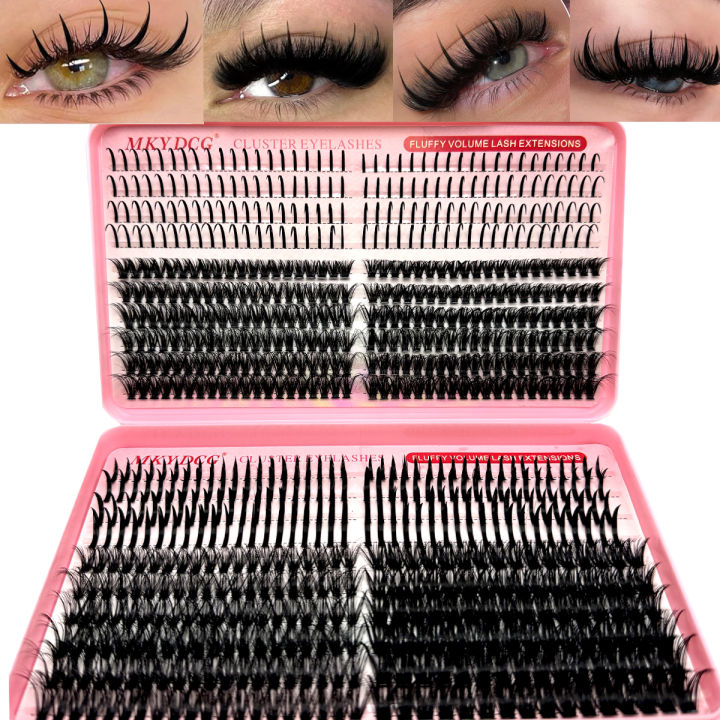 60D-100D Bottom&Spiky Lashes Clusters Volume Individual Lashes Cluster Extensions Spikes Lashes Clusters DIY Fairy/Manga Eyelash