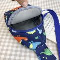 Children's Cute Dinosaur Shoulder Bags Baby Girls New Casual Boys Kids Chest Bag Coin Purse Nylon Handbags Small Messenger Bag.