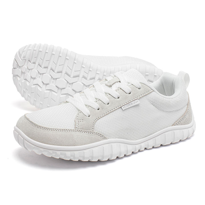 HOBIBEAR Mens Womens Walking Shoes Wide Toe Comfortable Casual Running Sneakers Lace Up Mesh Lightweight Shoes