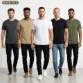Vintage apparels Pack of 5 plain half sleeves Multicolor Summer Friendly T-shirts - for Men. 