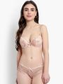 Nude Coloured Women Bra and Underwear Set. 