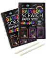 Rainbow Colorful Scratch Note Pad - Large Size (A4). 