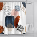 Bathroom Abstract Bohemian Shower Curtain Medieval Minimalist Art Polyester Fabric Shower Curtain 180 * 180CM with 12 Hooks. 