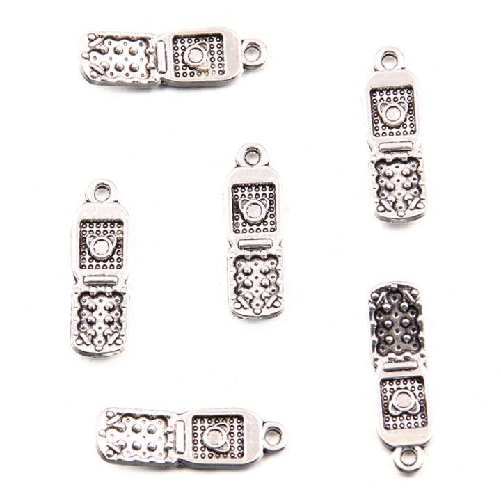 10PCS%209*27mm%20Picture%20Color%20Cellphone%20Mobile%20Charms%20Pendant%20Metal%20Alloy%20DIY%20Necklace%20Bracelet%20Earrings%20Marking%20-%20Image%206