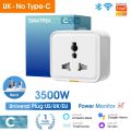 Tuya Smart Home Wireless WIFI Plug Socket UK EU US Universal 16A Travel Universal Conversion Socket Outlet Power Monitor Timer. 