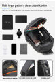 Running Chest Bag for Men USB Charging Fashion Streetwear Sling Pack Crossbody Motor Cycling Backpack for College Student Unisex.