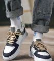 Sherry Wears Stylish Sneakers Shoes for Men Women Boys Girls  Casual Fashion Joggers  Trendy Lace-Up Sneakers  Comfortable Walking Shoes  Green White & Blue White Combination  EU Size 6-11. 