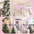 78.7inch Pink Tinsel Garland Shiny Metallic Glitter Party Decoration for Christmas Valentine Wedding Birthday Holiday Home Decor. 