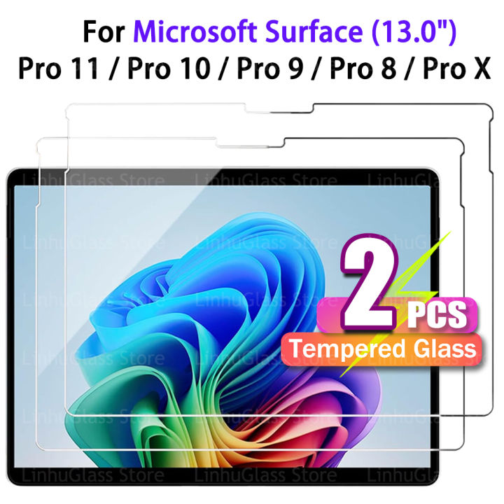 Screen Protector for Surface Pro 11 / 10 / 9 / 8 / X (13 inch) 9H Hardness HD Clear Anti-Scratch Tempered Glass Film