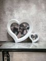New Style Double Heart Photo Frame | Premium Quality Plastic Material | Kids Side Table Picture Frame. 