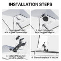 2025 New Version for Starlink Mini Pole Mount - Aluminum Alloy Adjustable Non-Ball Joint Clamp, Compatible with RV Yacht Camper.