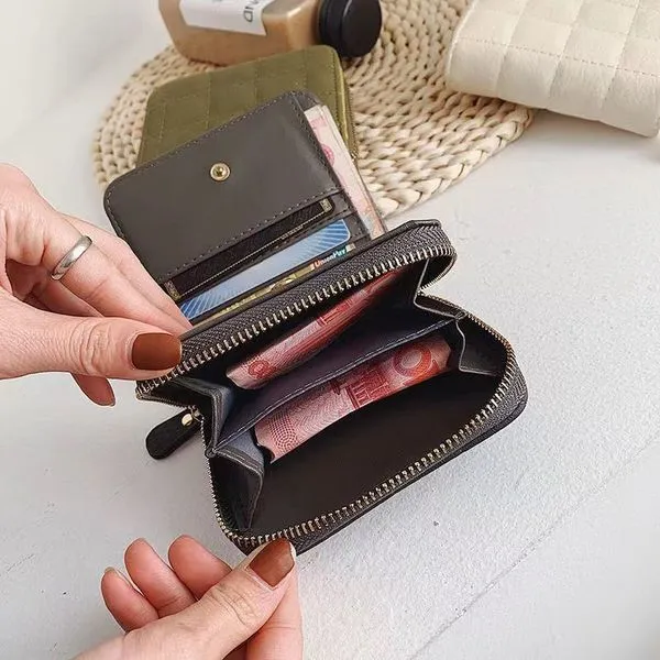 Mini%20Women's%20Short%20Zipper%20Zero%20Wallet%20Soft%20Leather%20Bag%20Anti-theft%20Feature%20Simple%20Classic%20Printed%20Cartoon%20Geometric%20Letter%20-%20Image%206