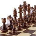 32 Pieses Wooden Chess Standard Tournamen Staunton Wood Chessmen 8cm King Height,Chess Pieces Only No Board.