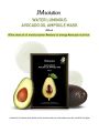 1 sheet (single sheet) JM solution Water Luminous Avocado Oil Ampule Mask - Korean Skincare Facial Mask -for all skin type JMsolution. 