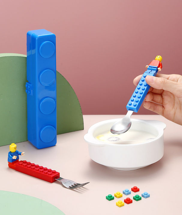304%20Stainless%20Kids%20Funny%20Fork%20Spoon%20Set%20Children%20Building%20Block%20Toys%20Cartoon%20Steel%20Tableware%20Portable%20Storage%20Jigsaw%20Puzzle%20Toys%20-%20Image%206