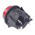 Red Push Button Switch With Light 4 Pins Touch Power Switch 16A 250V Electrical Round Rocker Switch 28*23.2mm PS18-16-2. 