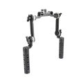 KIMRIG Aluminum Cheese Handgrip Rig With Strengthening ARRI Rosette Magic Arm & 15mm Rod Clamp For Dslr Shoulder Mount Rig.