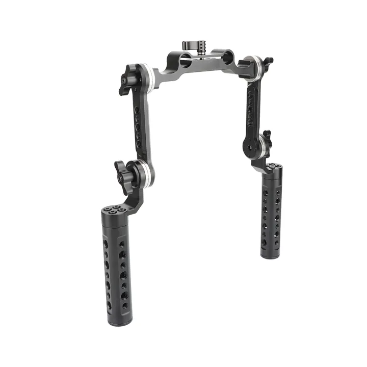 KIMRIG%20Aluminum%20Cheese%20Handgrip%20Rig%20With%20Strengthening%20ARRI%20Rosette%20Magic%20Arm%20&%2015mm%20Rod%20Clamp%20For%20Dslr%20Shoulder%20Mount%20Rig%20-%20Image%202