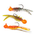 Rosewood 25mm Micro Worm Soft Fishing Lure TPR Floating Silicone Plastic Swimbait Softbait For Catching Horse Mackerel 20pcs/Box.