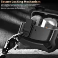 2024 [2-in-1] Armor Case For Samsung Galaxy Buds 3/Galaxy Buds3 Pro Secure Lock Cover buds3 pro cover with Cleaning Kit for men. 