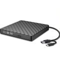 USB 3.0 ultra slim external DVD-RW burner/cd/rewrite/ portable optical drive black and white. 