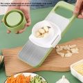 Kitchen 5 In 1 Stainless Steel Safe Multifunctional Manual Vegetable Slicer Cutter Potato Shredders Garlic Carrot Grater Chopper. 