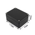 Black Box Outdoor Waterproof Case Plastic Box Electronic Project Case Instrument Waterproof Junction Box Housing.