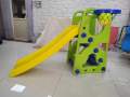 Happy Slide With Basketball , Plastic Indoor Slide For Kids Play And Fun. 